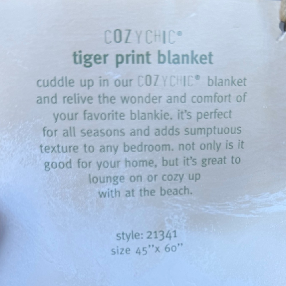 Barefoot Dreams Zebra-Pattern Throw Blanket - Black, White - Picture 5 of 6